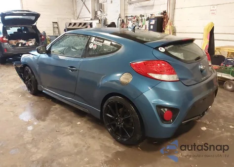 2016 Hyundai Veloster Turbo Rally Edition from USA, damaged, VIN KMHTC6AE4GU264256
